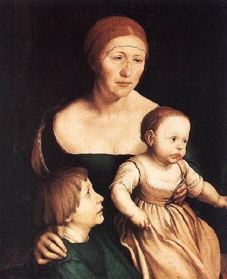 Hans holbein the younger The Artist's Family Germany oil painting art